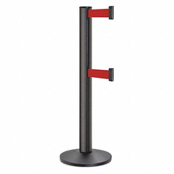 LAVI Barrier Post Steel Black Wrinkle, 53DX37