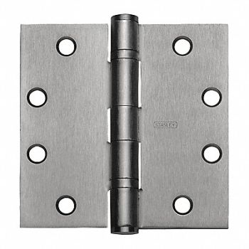 STANLEY Butt Hinge SS 75.0 lb Load Capacity, 487F91