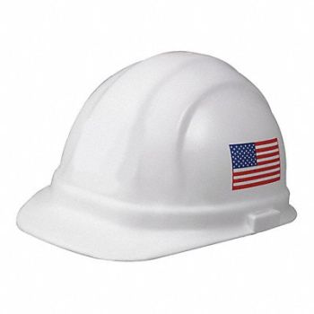 ERB SAFETY Hard Hat Type 1 Class E Pinlock White, 53EA33