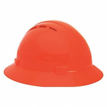 ERB SAFETY J5464 Hard Hat Type 1 Class C Hi-Vis Orange, 53EA78