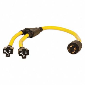 CHAMPION POWER EQUIPMENT Generatr Y-Adapt Cord 3ft. 30A 125/250V, 53EC29