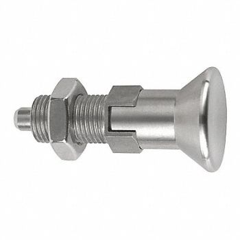 KIPP Spring Plunger 1/4 -28 Stainless Steel, 53EE49