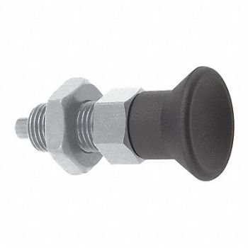 KIPP Spring Plunger 1/4 -28 Stainless Steel, 53EE71