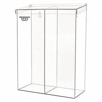 BOWMAN DISPENSERS Protection Dispenser Clear PETG, 53FN82