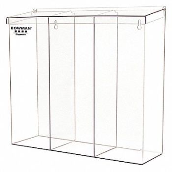 BOWMAN DISPENSERS Protection Dispenser Clear PETG, 53FN83