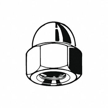 GRAINGER APPROVED CpNt HgCrn 18-8 SS M16-2.00 28mm 10PK, 54FT53