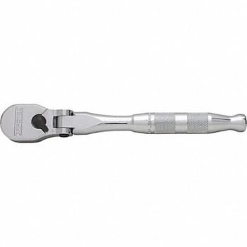 PROTO Hand Ratchet 9 in Chrome 1/4 in, 53GL92