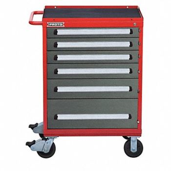 PROTO Rolling Tool Cabinet Red Ind Prem Duty, 53GM71