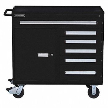 PROTO Rolling Tool Cabinet Blk Ind Prem Duty, 53GM78