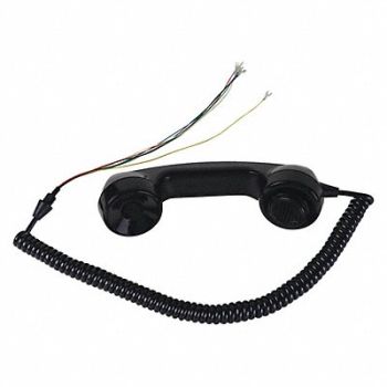 HUBBELL GAI-TRONICS Handset Kit Black Plastic, 53GV54