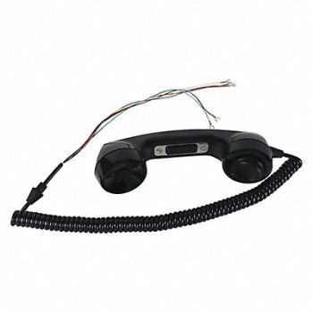 HUBBELL GAI-TRONICS Handset Kit Black Plastic, 53GV69
