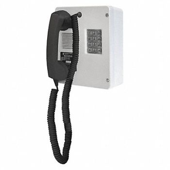 HUBBELL GAI-TRONICS Telephone Analog Gray Surface Mount, 53GW35