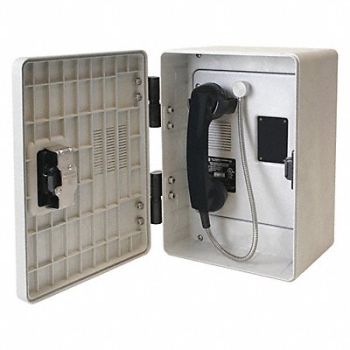 HUBBELL GAI-TRONICS Autodial Telephone Analog Gray, 53GW60