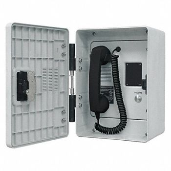 HUBBELL GAI-TRONICS Autodial Telephone Analog Gray, 53GW68