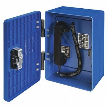 HUBBELL GAI-TRONICS Telephone Analog Blue Surface Mount, 53GW78