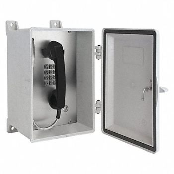 HUBBELL GAI-TRONICS Telephone Analog Gray Surface Mount, 53GW79