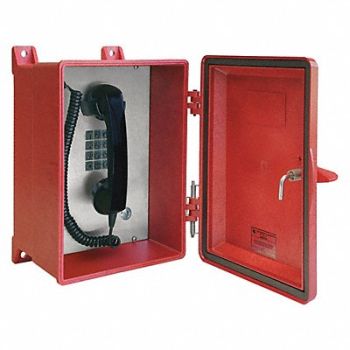 HUBBELL GAI-TRONICS Telephone Analog Red Surface Mount, 53GX02