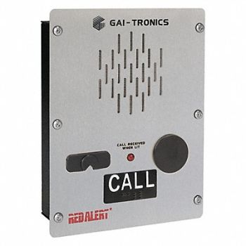 HUBBELL GAI-TRONICS Emergency Telephone Analog Silver, 53GX20