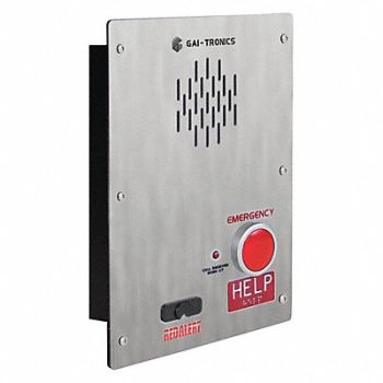 HUBBELL GAI-TRONICS Emergency Telephone Ethernet Silver, 53GX39