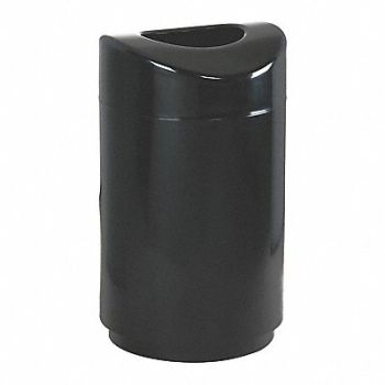 RUBBERMAID COMMERCIAL PRODUCTS Trash Can Decorative Round 30 gal., 53GX82