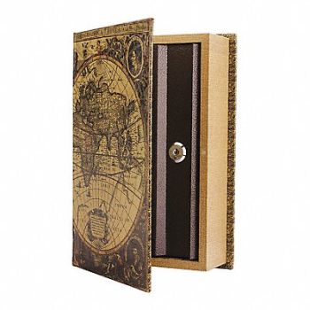 BARSKA Lock Box Surface Single Key Brown, 53JF25