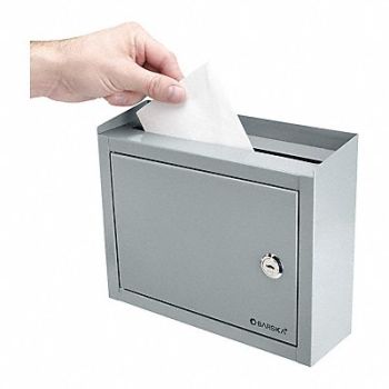 BARSKA Lock Box Wall Mount Single Key Gray, 53JF41
