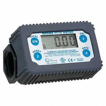 FILL-RITE Flowmeter For 1 Pipe BSPT 2 to 35 gpm, 53JM49