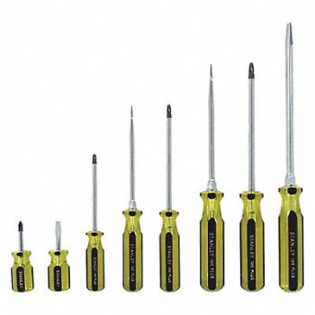 STANLEY Mag Tip Screwdriver Set NmPcs8, 53JT23