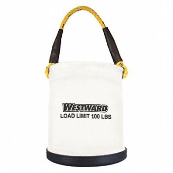 WESTWARD Bucket Bag Canvas Straight Wall OffWhite, 53JW39