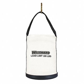 WESTWARD Bucket Bag Canvas Straight Wall OffWhite, 53JW40