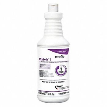 DIVERSEY DisinfectantCleaner CherryAlmd 32oz PK12, 53JX14