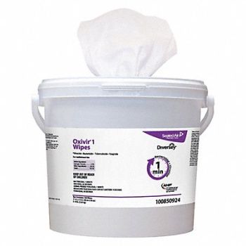 DIVERSEY Disinfecting Wipes 160 ct Canister PK4, 53JX17