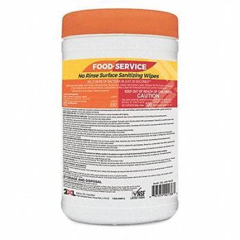 2XL Food Service Wipes 100 ct Canister PK6, 53PM99