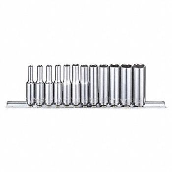 WESTWARD Skt St Chrm 1/4-1 in 12Pt, 53PN30