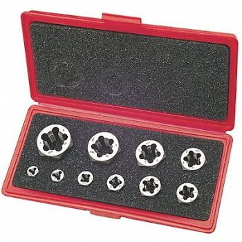 GREENFIELD THREADING Die Set UN HSS 10pc, 53PT24