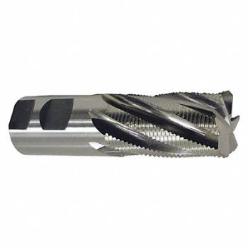 CLEVELAND End Mill Straight Bright 4 Flutes Square, 53PW42
