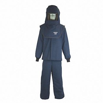 OBERON COMPANY Arc Flash Suit Kit Gray 4XL, 53PX63
