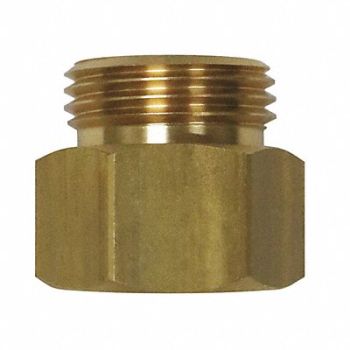 SANI-LAV Hose Adapter Brass 3/4 x 3/4, 53PZ64