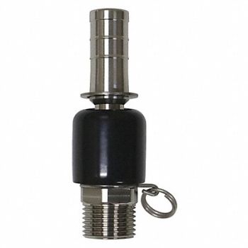 SANI-LAV Hose Adapter SS 3/4 x 3/4, 53PZ73