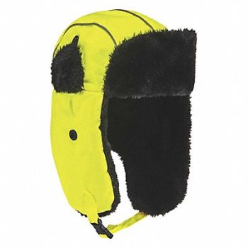 N-FERNO BY ERGODYNE Winter Hat L/XL Lime, 53PZ91