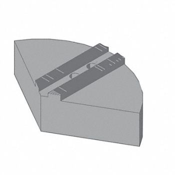 ABBOTT ALUMINUM Lathe Jaw M16 Aluminum, 53RD06