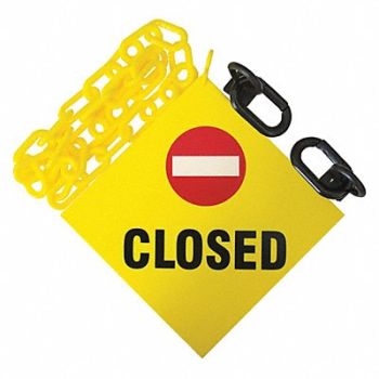 MR. CHAIN Sign Kit Size 12 ft Yellow, 53RF49
