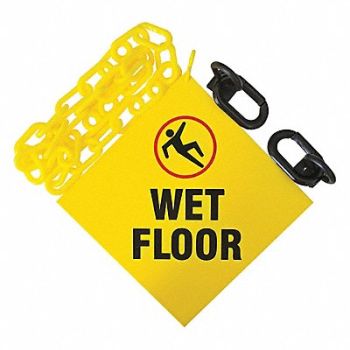 MR. CHAIN Sign Kit Size 12 ft Yellow, 53RF52