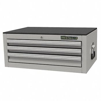WESTWARD Silver Heavy Duty Intermediate Chest, 53RH48