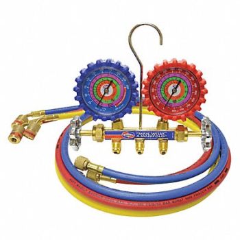 UNIWELD Mechanical Manifold Gauge Set 60 L Hose, 53RJ53