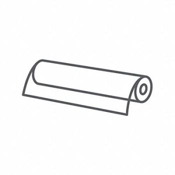 GRAINGER APPROVED Roll UHMW 2 x60 0.015 T RubberAdh White, 53RZ17