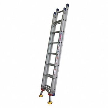 TIVOLI Extension Ladder Size 16 ft Aluminum, 53TX51