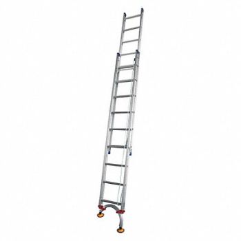 TIVOLI Extension Ladder Size 20 ft Aluminum, 53TX52