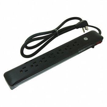 Surge Protector Outlet Strip 8 ft L Cord, 53TZ10