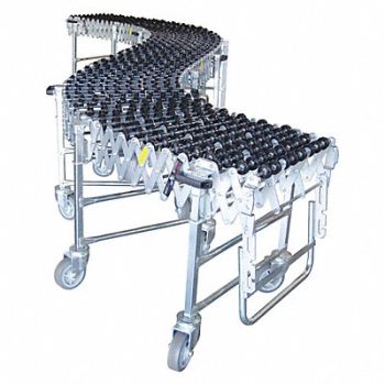 NESTAFLEX Skate Wheel Conveyor Flex 23 ft 2 Max L, 53UC63